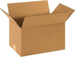 Made in USA - 8" Wide x 12" Long x 7" High Rectangle Corrugated Shipping Box - 1 Wall, Kraft (Color), 65 Lb Capacity - A1 Tooling