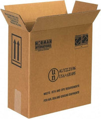 Made in USA - 6" Wide x 12" Long x 12-3/4" High Rectangle Corrugated Shipping Box - 1 Wall, Kraft (Color), 95 Lb Capacity - A1 Tooling