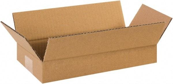 Made in USA - 6" Wide x 12" Long x 2" High Rectangle Corrugated Shipping Box - 1 Wall, Kraft (Color), 65 Lb Capacity - A1 Tooling