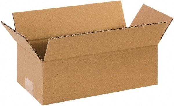 Made in USA - 6" Wide x 12" Long x 4" High Rectangle Corrugated Shipping Box - 1 Wall, Kraft (Color), 65 Lb Capacity - A1 Tooling