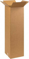 Made in USA - 10" Wide x 10" Long x 30" High Rectangle Corrugated Shipping Box - 1 Wall, Kraft (Color), 65 Lb Capacity - A1 Tooling