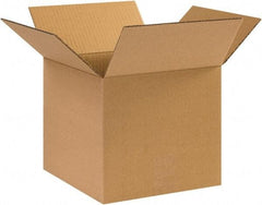 Made in USA - 10" Wide x 10" Long x 9" High Rectangle Corrugated Shipping Box - 1 Wall, Kraft (Color), 65 Lb Capacity - A1 Tooling