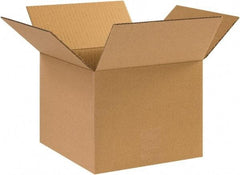 Made in USA - 10" Wide x 10" Long x 8" High Rectangle Corrugated Shipping Box - 1 Wall, Kraft (Color), 65 Lb Capacity - A1 Tooling