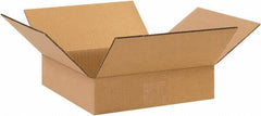 Made in USA - 10" Wide x 10" Long x 2" High Rectangle Corrugated Shipping Box - 1 Wall, Kraft (Color), 65 Lb Capacity - A1 Tooling