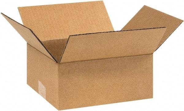 Made in USA - 8" Wide x 9" Long x 4" High Rectangle Corrugated Shipping Box - 1 Wall, Kraft (Color), 65 Lb Capacity - A1 Tooling