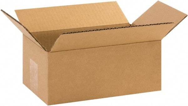 Made in USA - 6" Wide x 10" Long x 4" High Rectangle Corrugated Shipping Box - 1 Wall, Kraft (Color), 65 Lb Capacity - A1 Tooling