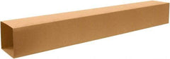 Made in USA - 10-1/2" Wide x 10-1/2" Long x 72" High Rectangle Telescoping Box - 1 Wall, Kraft (Color), 65 Lb Capacity - A1 Tooling