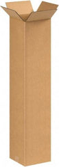 Made in USA - 8" Wide x 8" Long x 38" High Rectangle Corrugated Shipping Box - 1 Wall, Kraft (Color), 65 Lb Capacity - A1 Tooling