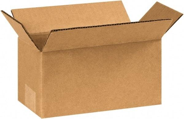 Made in USA - 4" Wide x 8" Long x 4" High Rectangle Corrugated Shipping Box - 1 Wall, Kraft (Color), 65 Lb Capacity - A1 Tooling