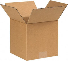 Made in USA - 7" Wide x 7" Long x 7" High Square Corrugated Shipping Box - 1 Wall, Kraft (Color), 65 Lb Capacity - A1 Tooling