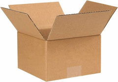 Made in USA - 7" Wide x 7" Long x 4" High Rectangle Corrugated Shipping Box - 1 Wall, Kraft (Color), 65 Lb Capacity - A1 Tooling