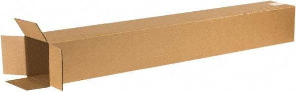 Made in USA - 6" Wide x 6" Long x 50" High Rectangle Corrugated Shipping Box - 1 Wall, Kraft (Color), 65 Lb Capacity - A1 Tooling