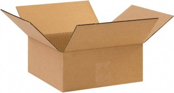 Made in USA - 6" Wide x 6" Long x 2" High Rectangle Corrugated Shipping Box - 1 Wall, Kraft (Color), 65 Lb Capacity - A1 Tooling