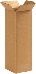 Made in USA - 5" Wide x 5" Long x 12" High Rectangle Corrugated Shipping Box - 1 Wall, Kraft (Color), 65 Lb Capacity - A1 Tooling