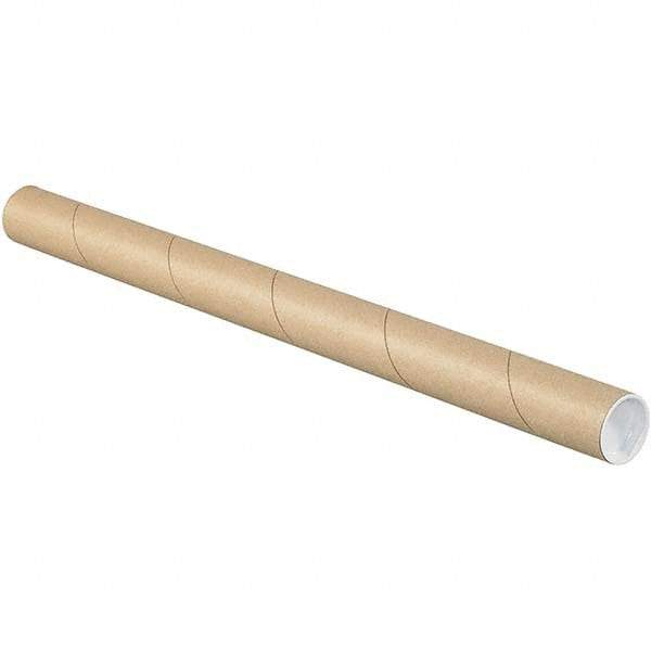 Made in USA - 1-1/2" Diam x 48" Long Round Kraft Mailing Tubes - 1 Wall, Kraft (Color) - A1 Tooling