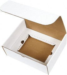 Made in USA - 8-3/4" Wide x 11-1/8" Long x 4" High Rectangle Crush Proof Mailers - 1 Wall, White - A1 Tooling