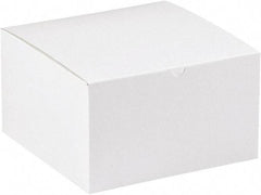 Made in USA - 12" Wide x 12" Long x 9" High Rectangle Chipboard Box - 1 Wall, White - A1 Tooling