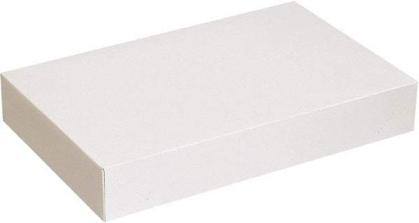 Made in USA - 14" Wide x 24" Long x 4" High Rectangle Chipboard Box - 1 Wall, White - A1 Tooling