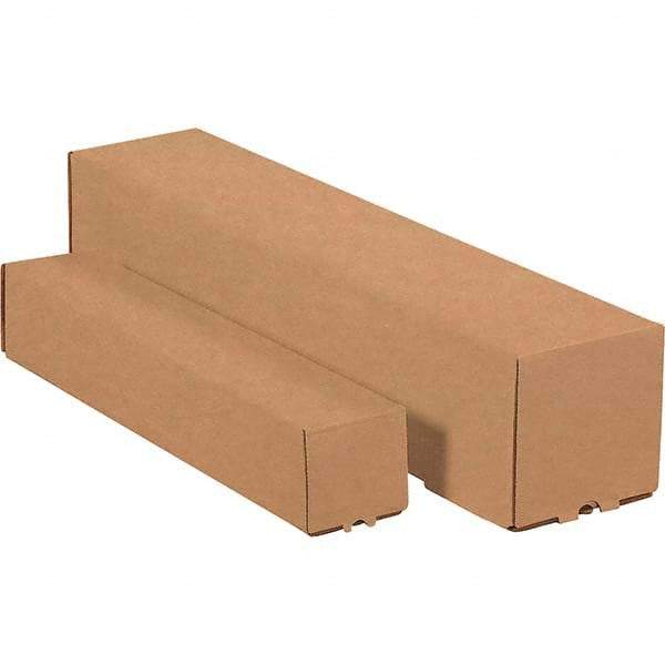 Made in USA - 3" Diam x 18" Long Square Square Mailing Tubes - 1 Wall, Kraft (Color) - A1 Tooling