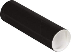 Made in USA - 2" Diam x 6" Long Round Colored Mailing Tubes - 1 Wall, Black - A1 Tooling