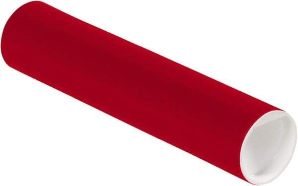 Made in USA - 2" Diam x 9" Long Round Colored Mailing Tubes - 1 Wall, Red - A1 Tooling