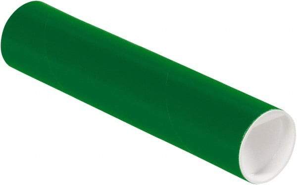 Made in USA - 2" Diam x 9" Long Round Colored Mailing Tubes - 1 Wall, Green - A1 Tooling