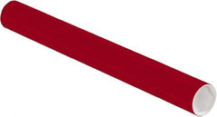 Made in USA - 2" Diam x 18" Long Round Colored Mailing Tubes - 1 Wall, Red - A1 Tooling