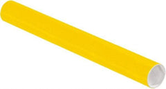 Made in USA - 2" Diam x 18" Long Round Colored Mailing Tubes - 1 Wall, Yellow - A1 Tooling