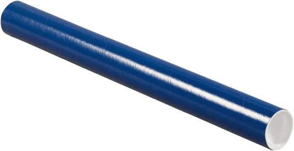 Made in USA - 2" Diam x 20" Long Round Colored Mailing Tubes - 1 Wall, Blue - A1 Tooling