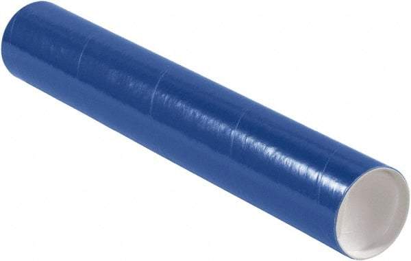 Made in USA - 3" Diam x 18" Long Round Colored Mailing Tubes - 1 Wall, Blue - A1 Tooling