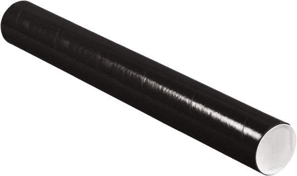 Made in USA - 3" Diam x 24" Long Round Colored Mailing Tubes - 1 Wall, Black - A1 Tooling