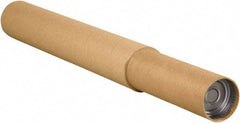 Made in USA - 4-3/4" Diam x 144" Long Round Adjustable Tubes - 1 Wall, Kraft (Color) - A1 Tooling