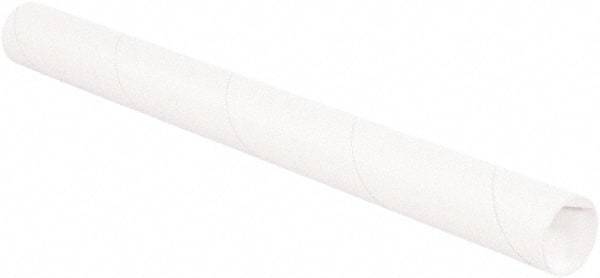 Made in USA - 2" Diam x 20" Long Round White Mailing Tubes - 1 Wall, White - A1 Tooling