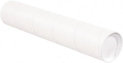 Made in USA - 4" Diam x 24" Long Round White Mailing Tubes - 1 Wall, White - A1 Tooling