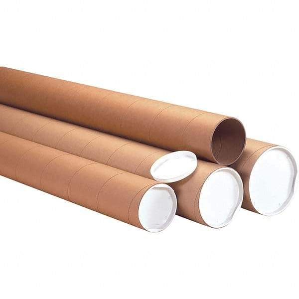 Made in USA - 3" Diam x 24" Long Round Heavy Duty Mailing Tubes - 1 Wall, Kraft (Color) - A1 Tooling