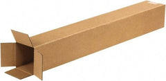 Made in USA - 4" Wide x 4" Long x 30" High Rectangle Corrugated Shipping Box - 1 Wall, Kraft (Color), 65 Lb Capacity - A1 Tooling