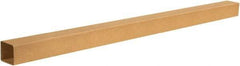 Made in USA - 4" Wide x 4" Long x 72" High Rectangle Telescoping Box - 1 Wall, Kraft (Color), 65 Lb Capacity - A1 Tooling