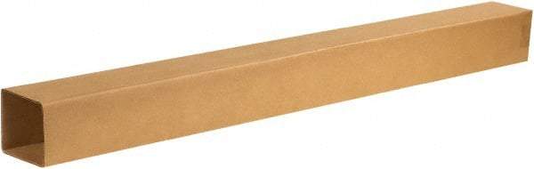 Made in USA - 4-1/2" Wide x 4-1/2" Long x 48" High Rectangle Telescoping Box - 1 Wall, Kraft (Color), 65 Lb Capacity - A1 Tooling