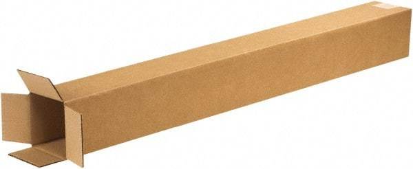 Made in USA - 5" Wide x 5" Long x 60" High Rectangle Corrugated Shipping Box - 1 Wall, Kraft (Color), 65 Lb Capacity - A1 Tooling