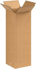 Made in USA - 8" Wide x 8" Long x 20" High Rectangle Corrugated Shipping Box - 1 Wall, Kraft (Color), 65 Lb Capacity - A1 Tooling