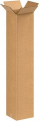 Made in USA - 8" Wide x 8" Long x 40" High Rectangle Corrugated Shipping Box - 1 Wall, Kraft (Color), 65 Lb Capacity - A1 Tooling