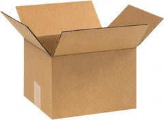 Made in USA - 8" Wide x 9" Long x 6" High Rectangle Corrugated Shipping Box - 1 Wall, Kraft (Color), 65 Lb Capacity - A1 Tooling