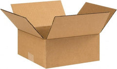 Made in USA - 9" Wide x 9" Long x 4" High Rectangle Corrugated Shipping Box - 1 Wall, Kraft (Color), 65 Lb Capacity - A1 Tooling