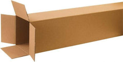 Made in USA - 10" Wide x 10" Long x 72" High Rectangle Corrugated Shipping Box - 1 Wall, Kraft (Color), 65 Lb Capacity - A1 Tooling