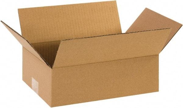 Made in USA - 8" Wide x 12" Long x 4" High Rectangle Corrugated Shipping Box - 1 Wall, Kraft (Color), 65 Lb Capacity - A1 Tooling