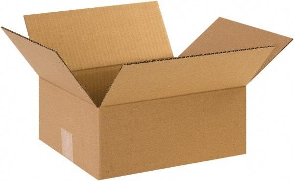 Made in USA - 10" Wide x 12" Long x 5" High Rectangle Corrugated Shipping Box - 1 Wall, Kraft (Color), 65 Lb Capacity - A1 Tooling