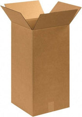 Made in USA - 12" Wide x 12" Long x 24" High Rectangle Corrugated Shipping Box - 1 Wall, Kraft (Color), 65 Lb Capacity - A1 Tooling