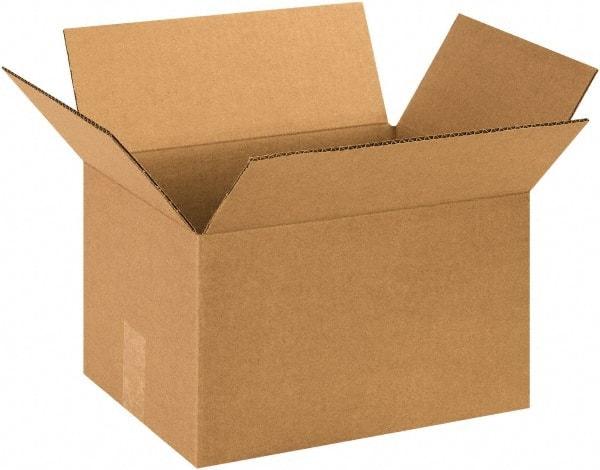 Made in USA - 10" Wide x 13" Long x 8" High Rectangle Corrugated Shipping Box - 1 Wall, Kraft (Color), 65 Lb Capacity - A1 Tooling