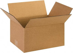 Made in USA - 10" Wide x 13" Long x 7" High Rectangle Corrugated Shipping Box - 1 Wall, Kraft (Color), 65 Lb Capacity - A1 Tooling