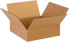 Made in USA - 13" Wide x 13" Long x 4" High Rectangle Corrugated Shipping Box - 1 Wall, Kraft (Color), 65 Lb Capacity - A1 Tooling